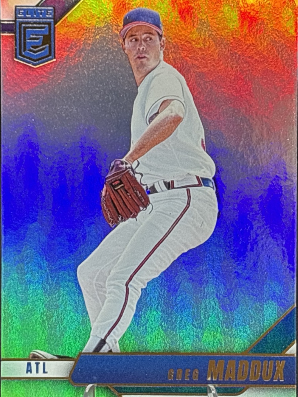 Panini Elite Greg Maddox Holographic Baseball Card